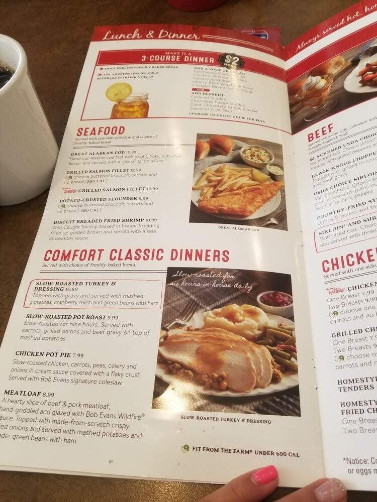 Bob Evans Restaurant - Fern Park, FL menu_pic