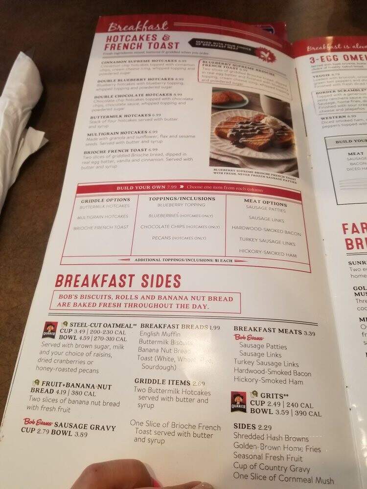 Bob Evans Restaurant - Fern Park, FL menu_pic