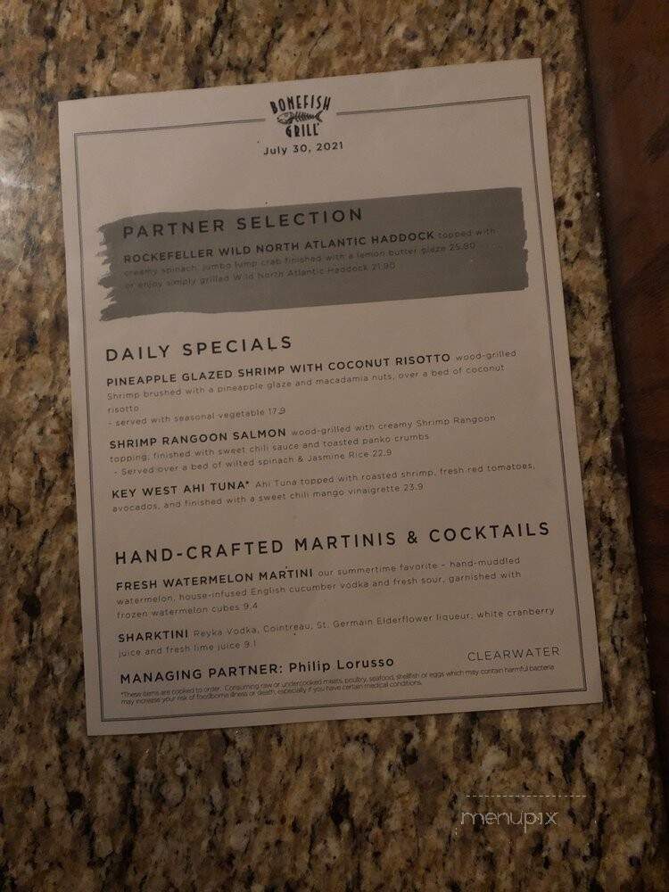 Bonefish Grill - Clearwater, FL