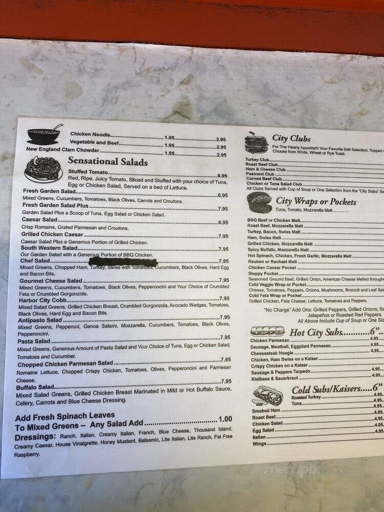 Harbor City Lunch - Deerfield Beach, FL menu_pic