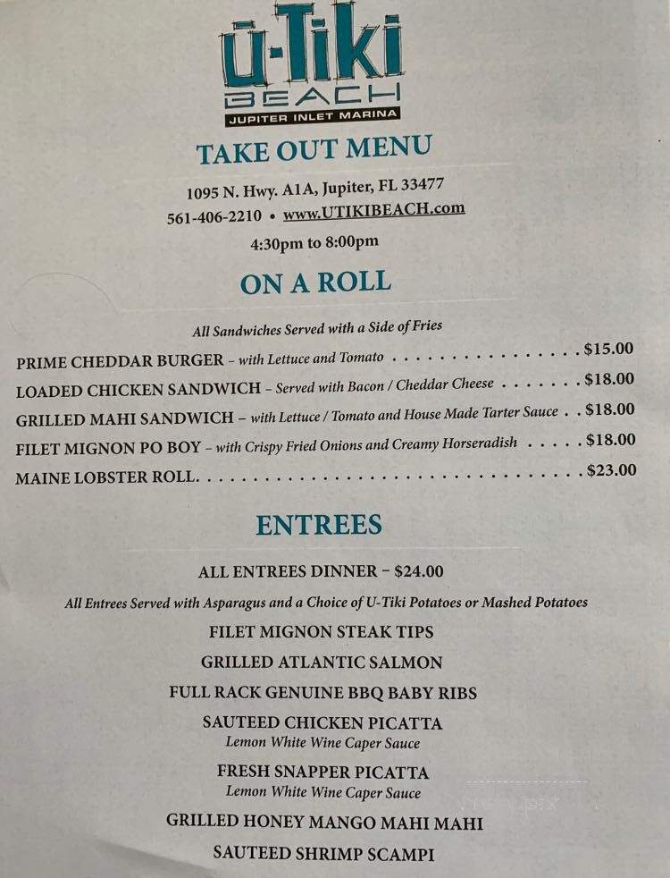 Jetty's - Jupiter, FL menu_pic