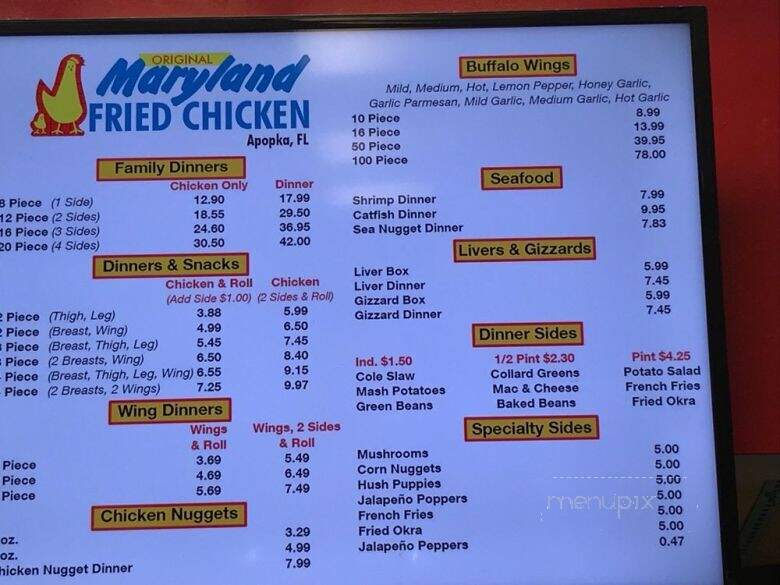 Maryland Fried Chicken Orgnl - Apopka, FL