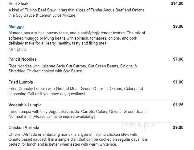Jeepney Stop - Jacksonville, FL menu_pic