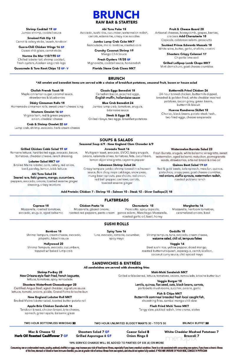 Shooters Waterfront Cafe USA - Fort Lauderdale, FL menu_pic