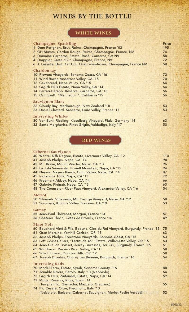 Buckley's Tavern - Wilmington, DE menu_pic