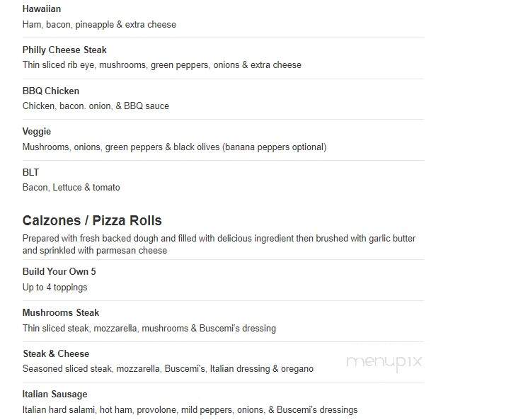 Buscemi's Pizza & Subs - Monroe, MI menu_pic