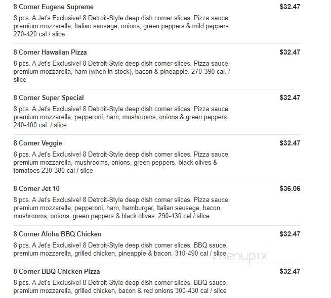Jet's Pizza - Saginaw, MI menu_pic