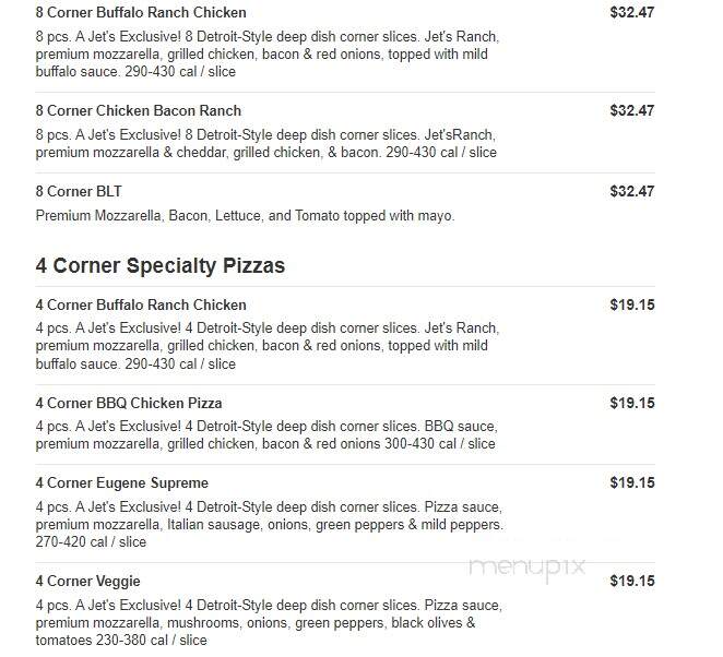 Jet's Pizza - Saginaw, MI menu_pic