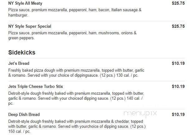 Jet's Pizza - Saginaw, MI menu_pic