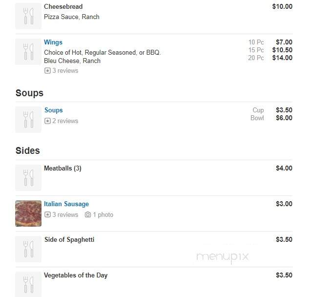 Luigi's Pizza & Subs - Livonia, MI menu_pic