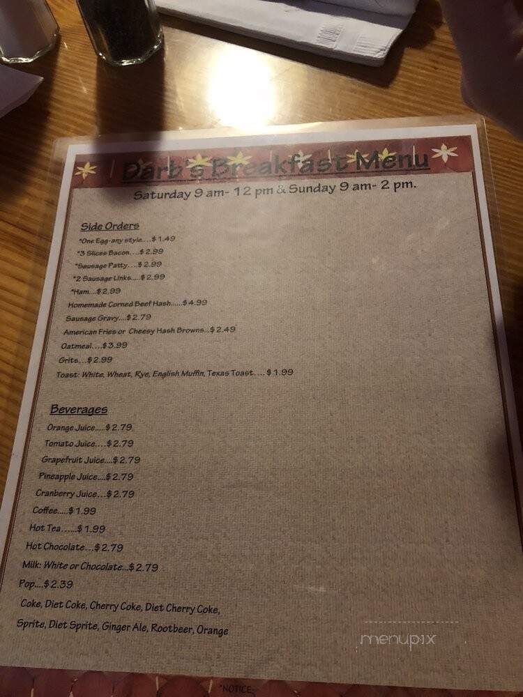 Darb's Tavern & Eatery - Mason, MI menu_pic