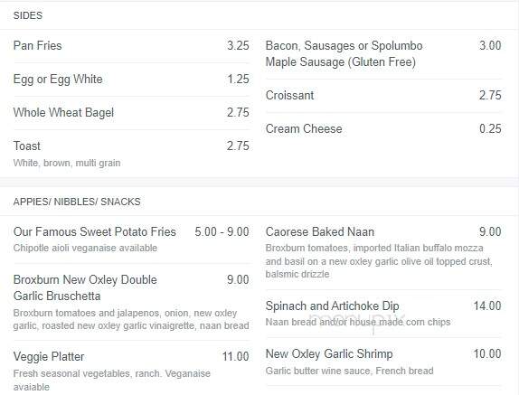 Mocha Cabana - Lethbridge, AB menu_pic