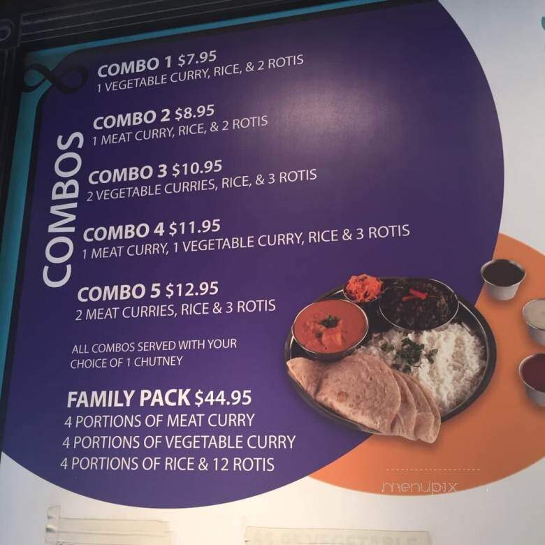 Tiffin Curry & Roti House - Calgary, AB menu_pic