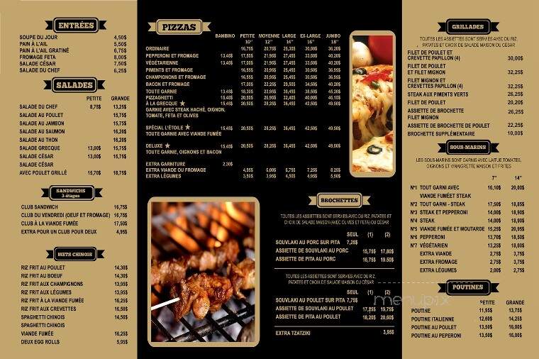 Restaurant L'etoile De Mascouche Inc - Mascouche, QC menu_pic
