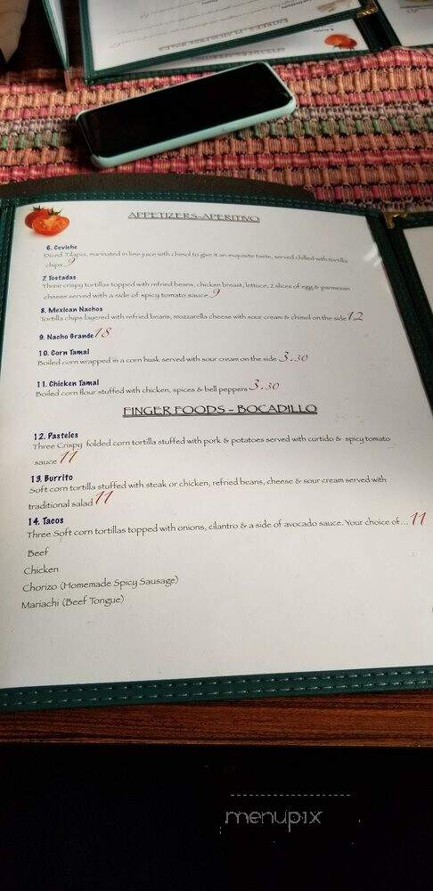 Acajutla - Edmonton, AB menu_pic