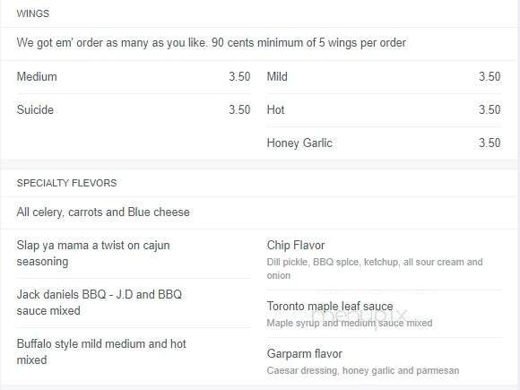 Antipastos - Saint Catharines, ON menu_pic