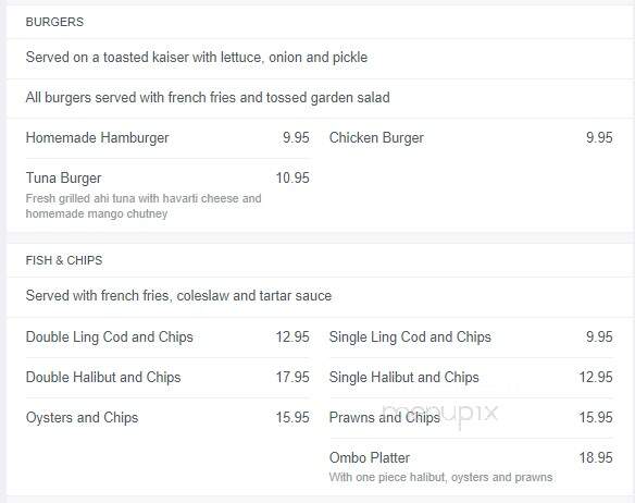 Charthouse Restaurant - Richmond, BC menu_pic