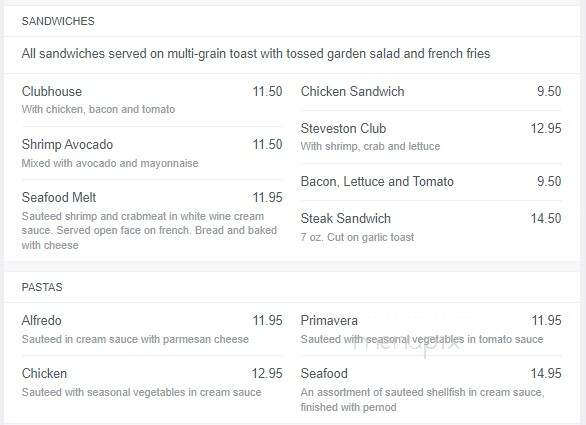 Charthouse Restaurant - Richmond, BC menu_pic