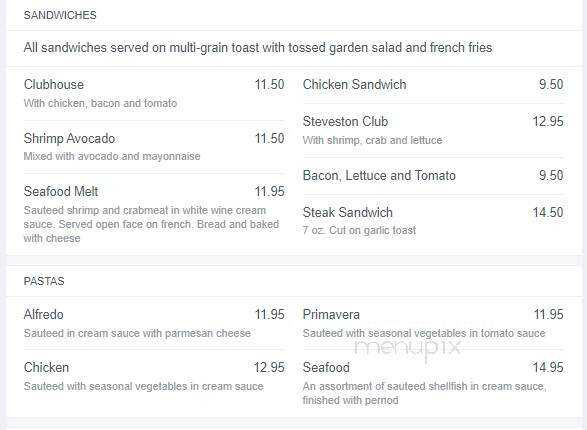 Charthouse Restaurant - Richmond, BC menu_pic
