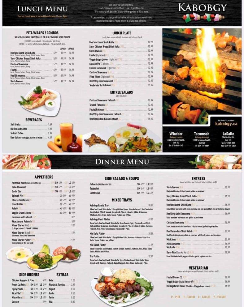 Kabobgy - Tecumseh, ON menu_pic