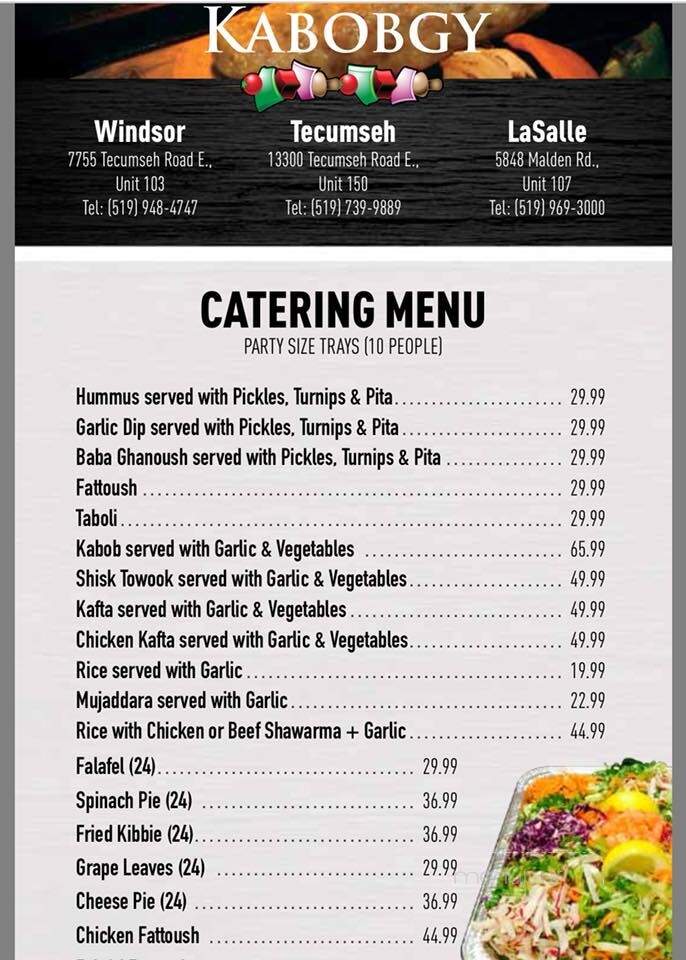 Kabobgy - Tecumseh, ON menu_pic