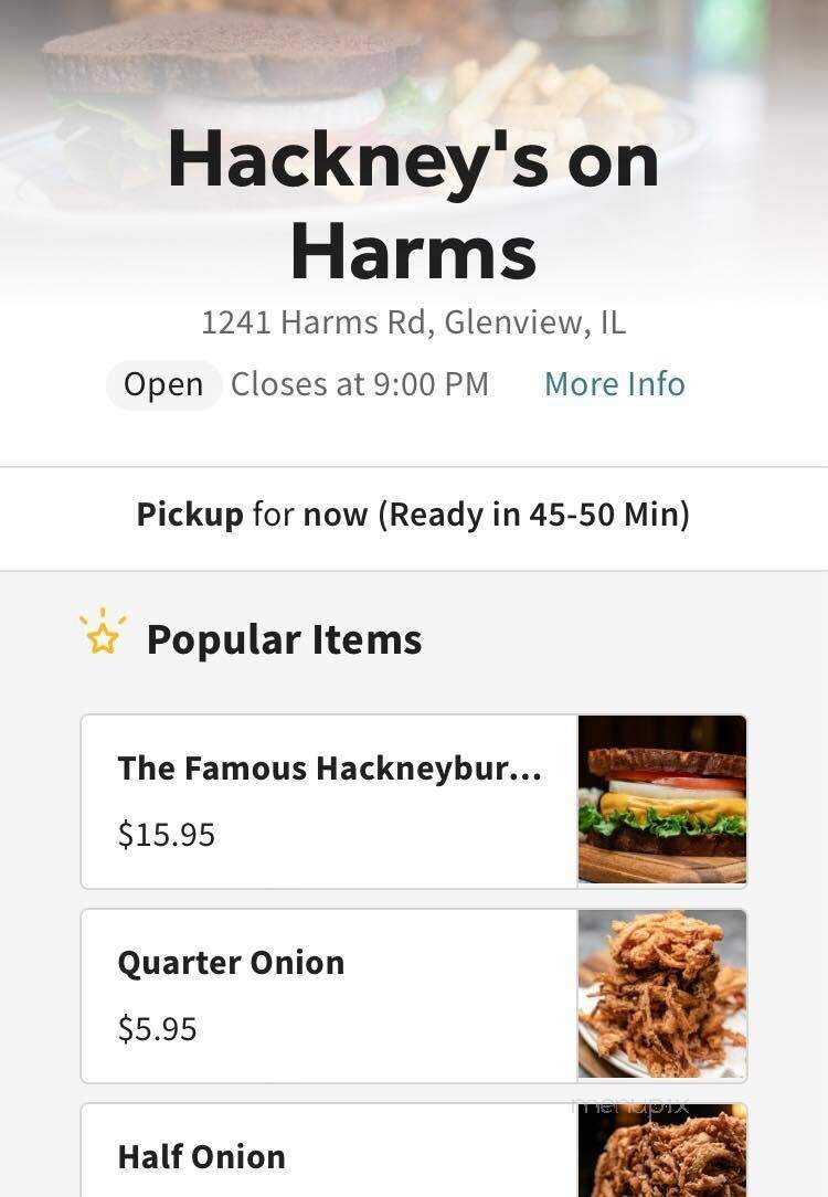 Hackney's On Harms - Glenview, IL