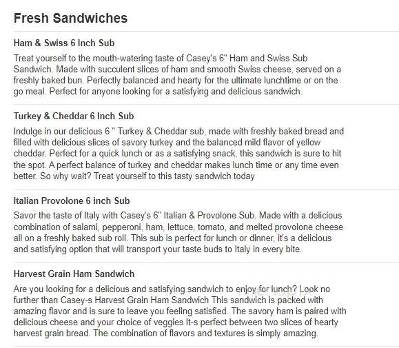 Caseys Carry Out Pizza - Tipton, IA menu_pic