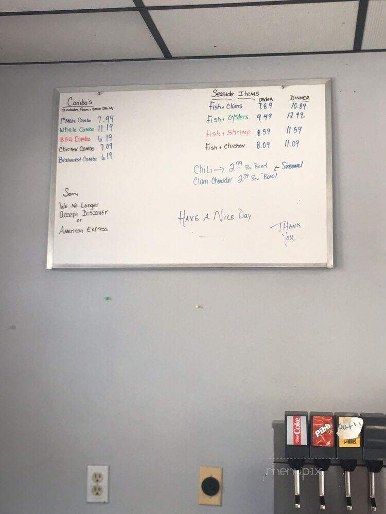 Moby Dick Seafood - Louisville, KY menu_pic