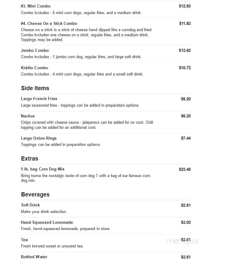 Corn Dog 7 - Houma, LA menu_pic