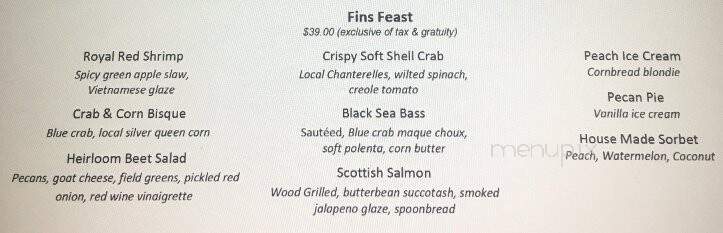 Gw Fins - New Orleans, LA menu_pic