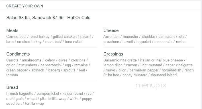 Saucy Salamander Cafe - Annapolis, MD menu_pic