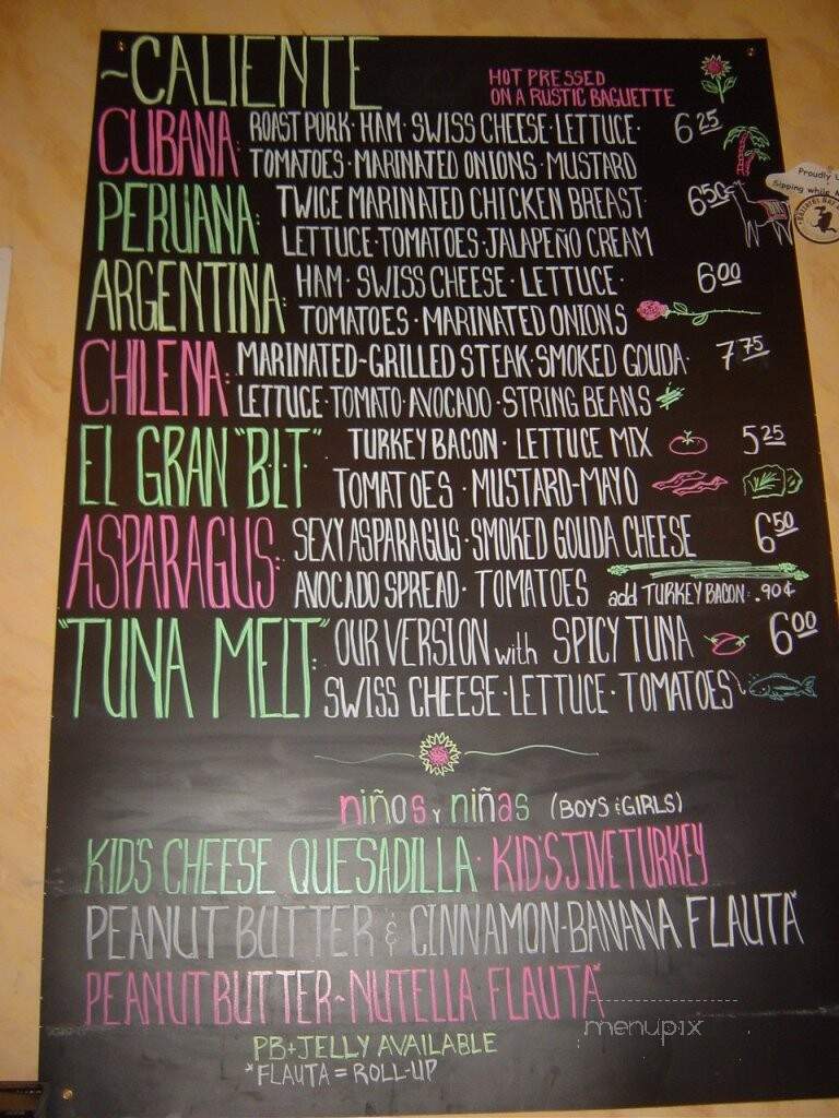 Mirasols Cafe - North Dartmouth, MA menu_pic