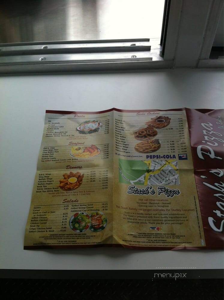 Stash's Pizza - Dorchester, MA menu_pic