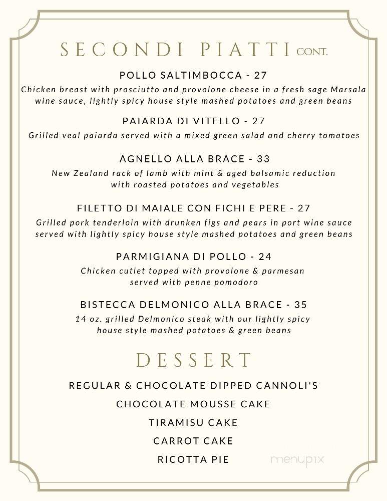 Trattoria San Pietro - Norwell, MA menu_pic