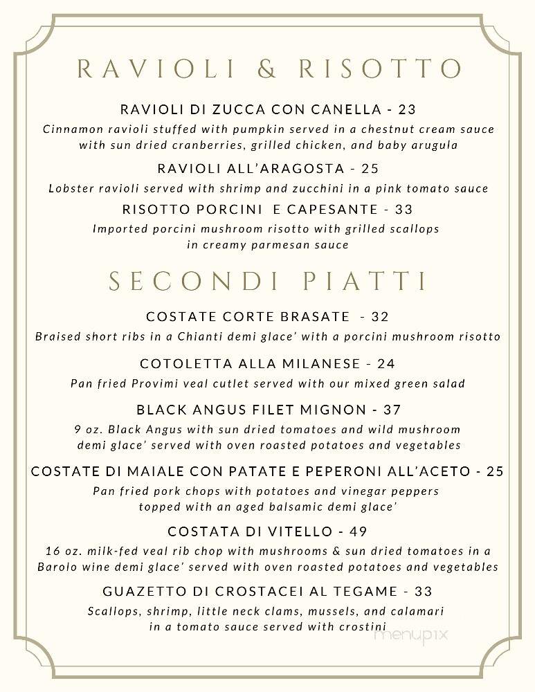 Trattoria San Pietro - Norwell, MA menu_pic