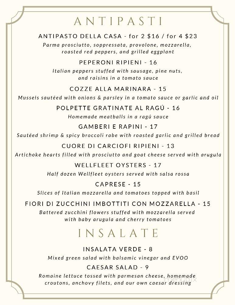 Trattoria San Pietro - Norwell, MA menu_pic