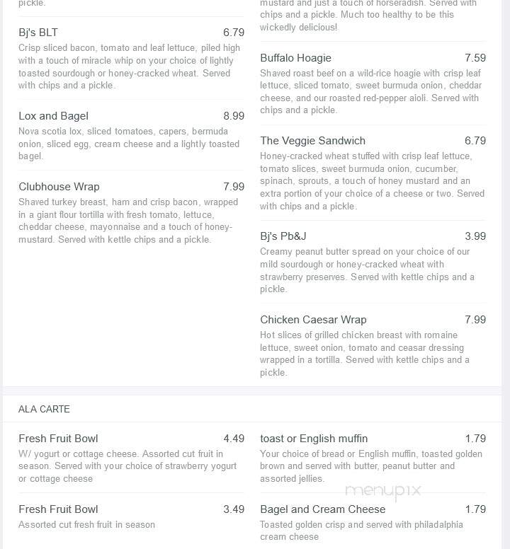 B J's Deli - Buffalo, MN menu_pic