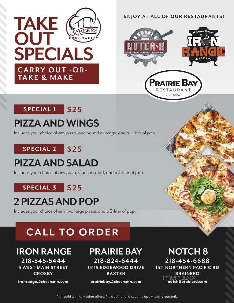 Prairie Bay - Brainerd, MN menu_pic