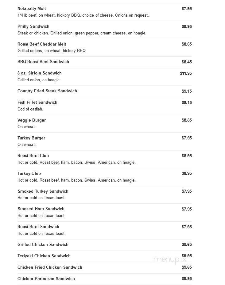 Truman's Bar & Grill - Columbia, MO menu_pic