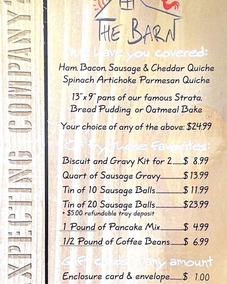 Sappington Barn Restaurant - Saint Louis, MO menu_pic