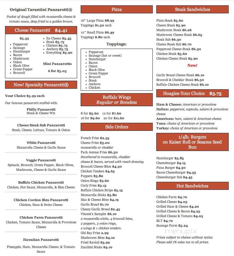 Vincent's Pizza - Merchantville, NJ menu_pic