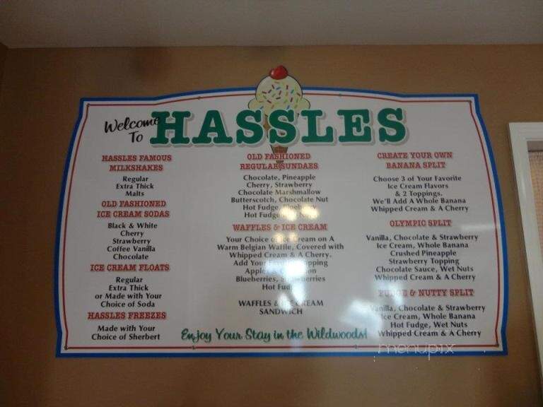 Hassles Ice Cream Parlor - North Wildwood, NJ