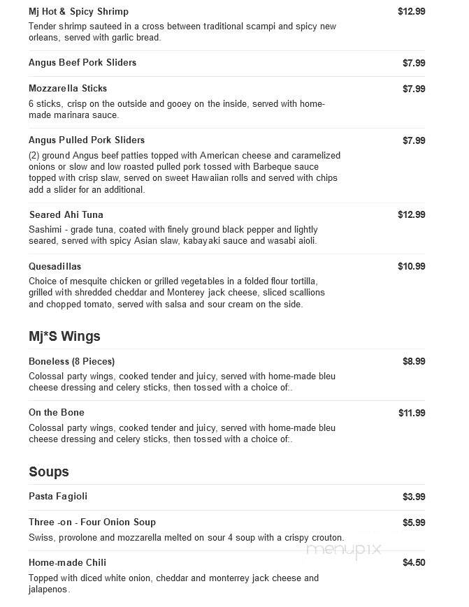 Buttonwood Manor - Matawan, NJ menu_pic