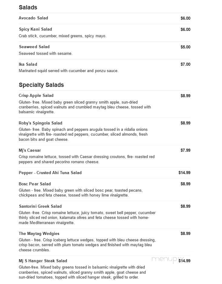 Buttonwood Manor - Matawan, NJ menu_pic
