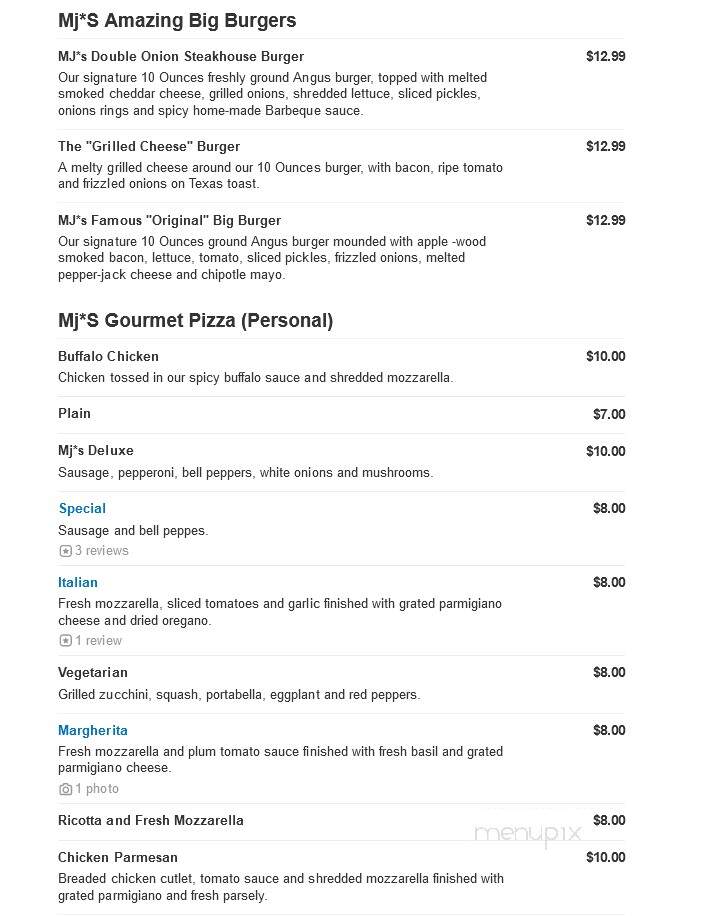 Buttonwood Manor - Matawan, NJ menu_pic