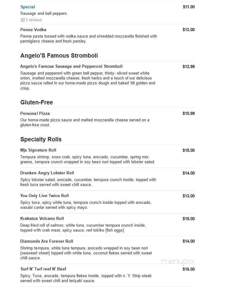 Buttonwood Manor - Matawan, NJ menu_pic