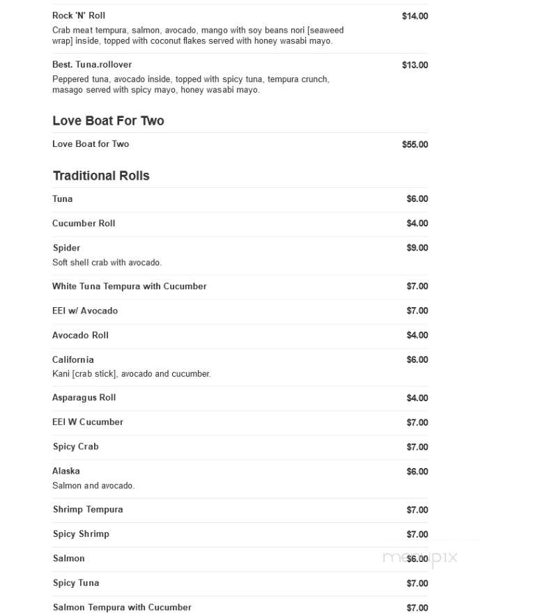 Buttonwood Manor - Matawan, NJ menu_pic