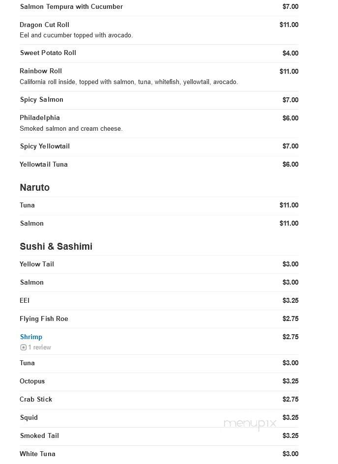 Buttonwood Manor - Matawan, NJ menu_pic