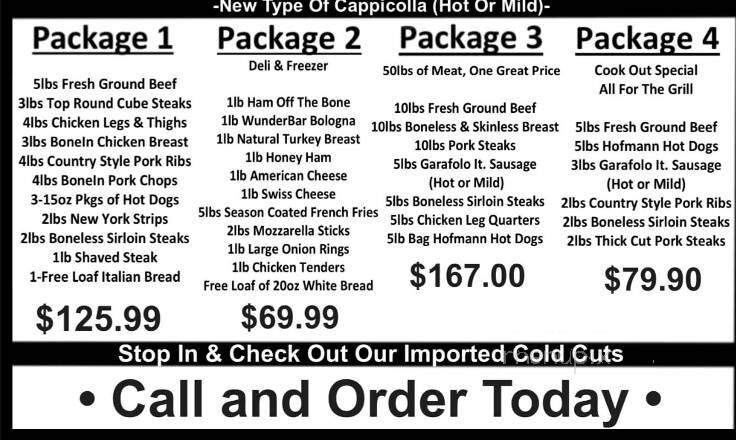 Garafolo House Of Sausage - Oswego, NY menu_pic