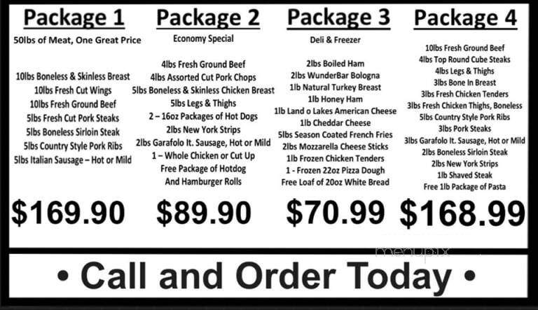 Garafolo House Of Sausage - Oswego, NY menu_pic